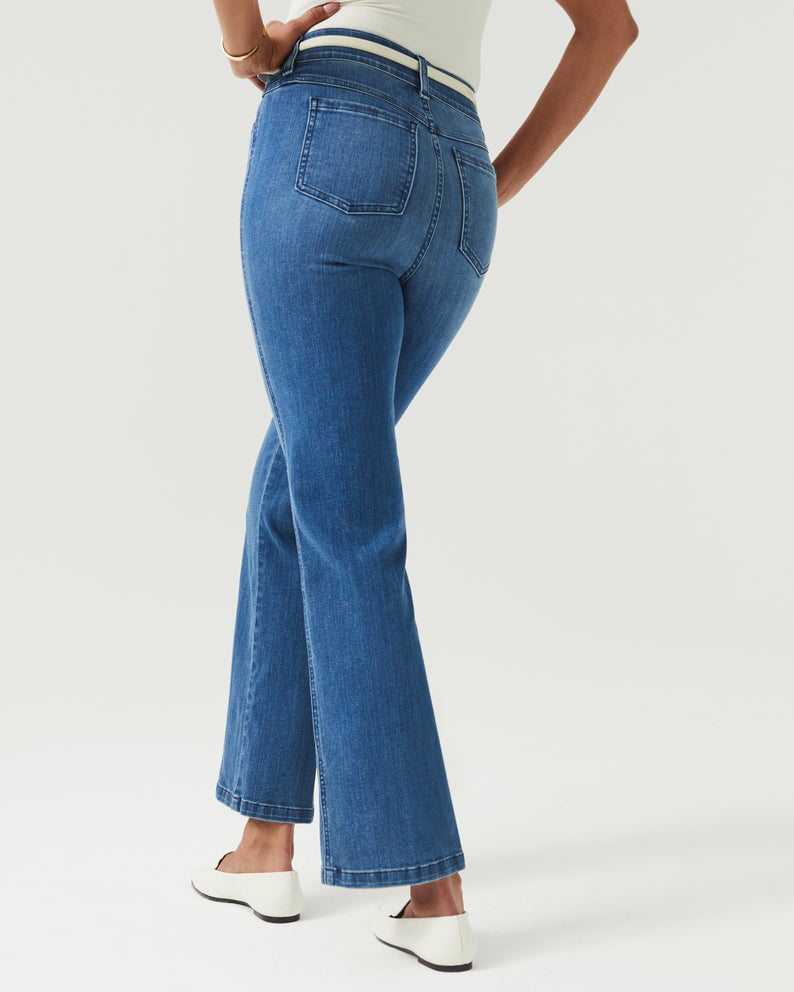 Spanx flared jeans in vintage indigo
