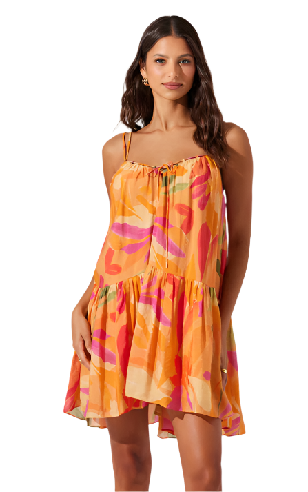 Astr The Label Keala Dress in Orange