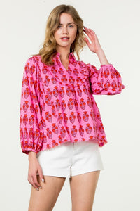 Lucy Top in Red/Pink