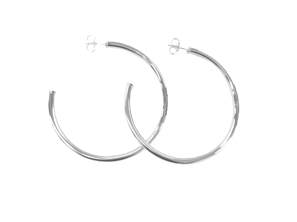 Everybody's Favorite Hoops in Shiny Silver Plated