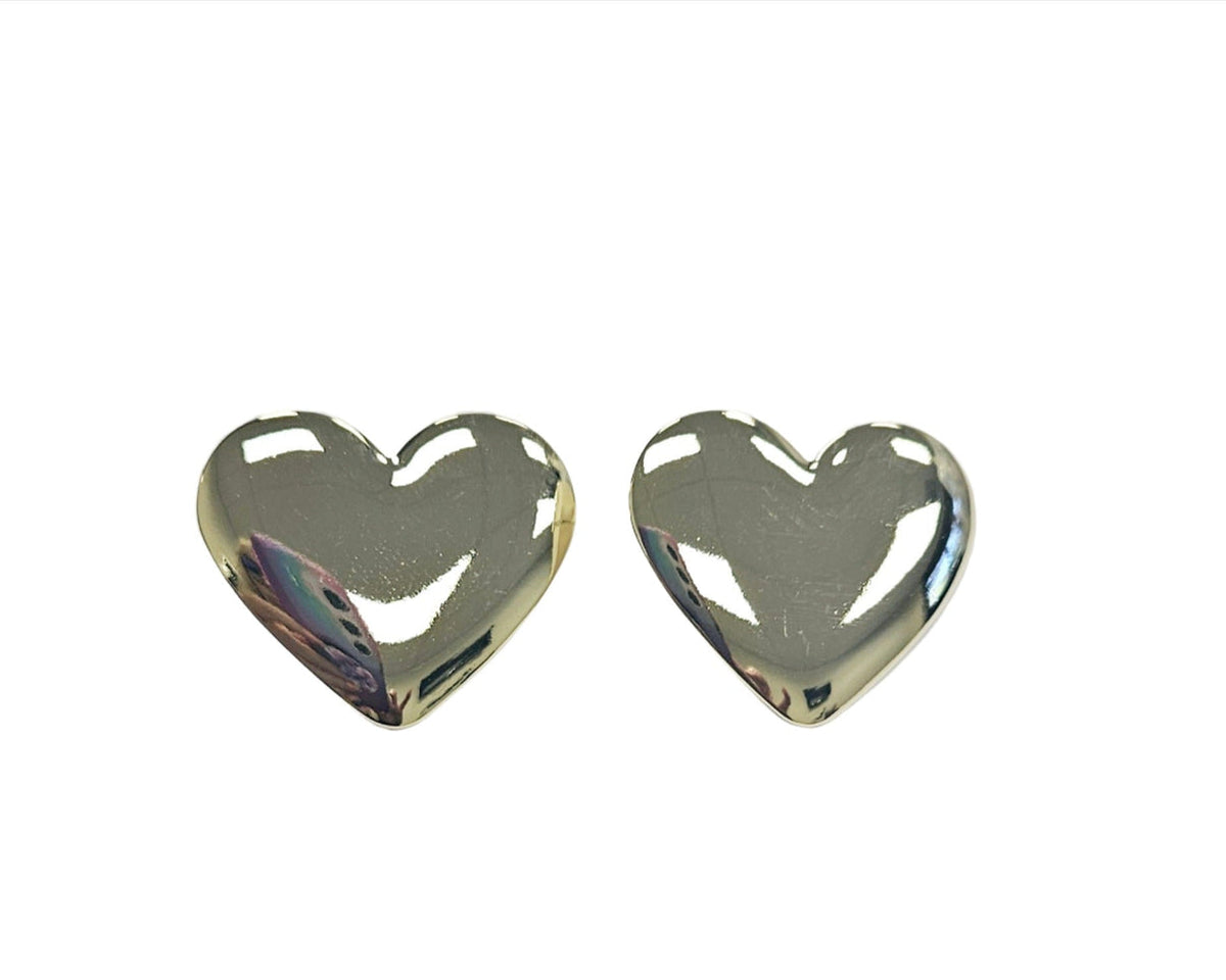 Gusto Studs in Brushed Gold