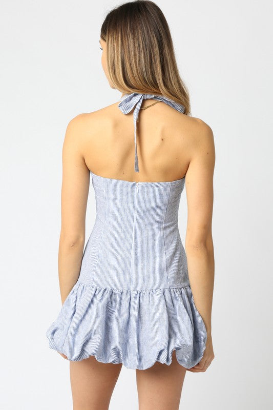 Camilla Striped Halter Dress