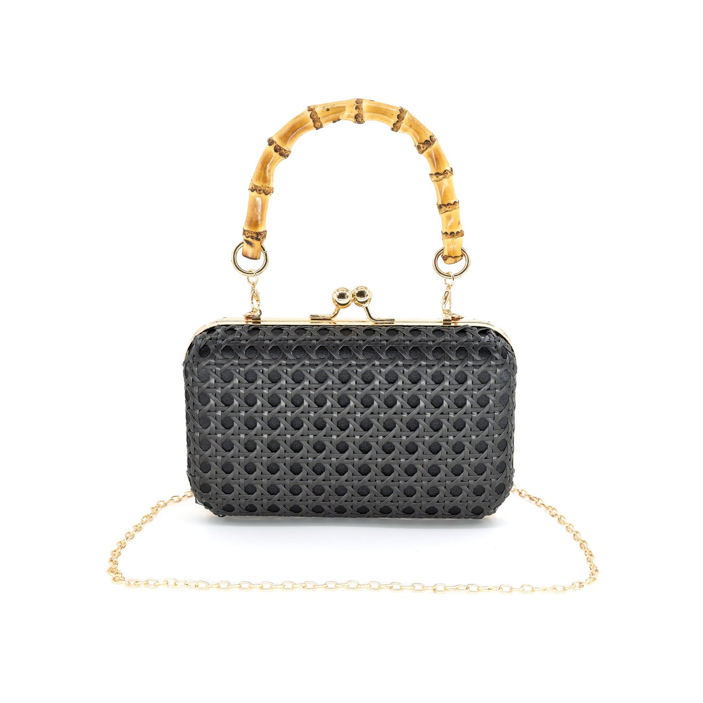 Cindy Rattan Clutch in Black
