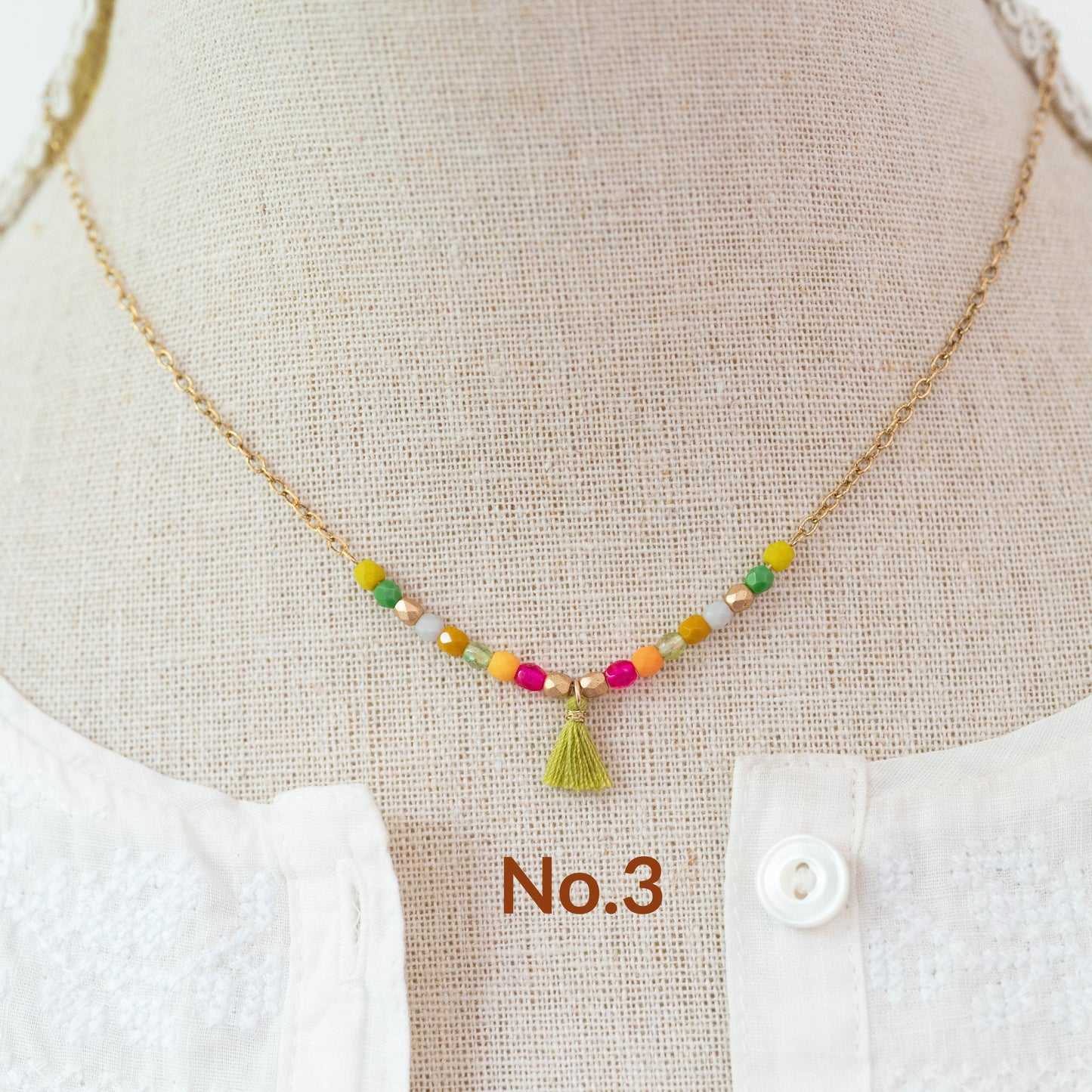 Dainty Tassel Necklace 16"