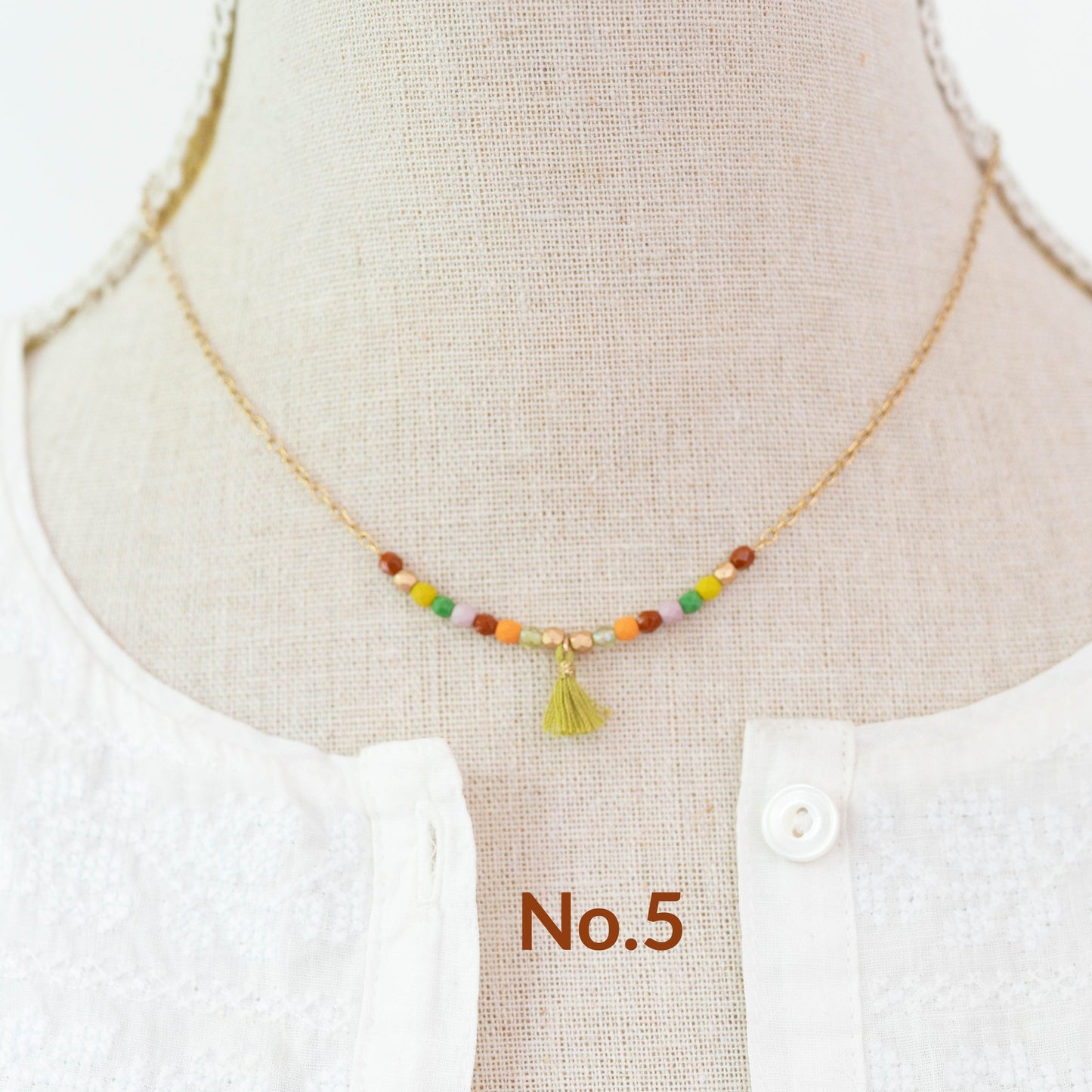Dainty Tassel Necklace 16"