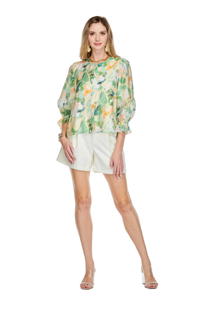 Brushed Floral Top