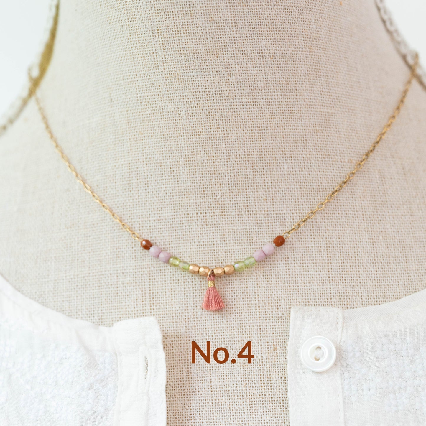 Dainty Tassel Necklace 16"