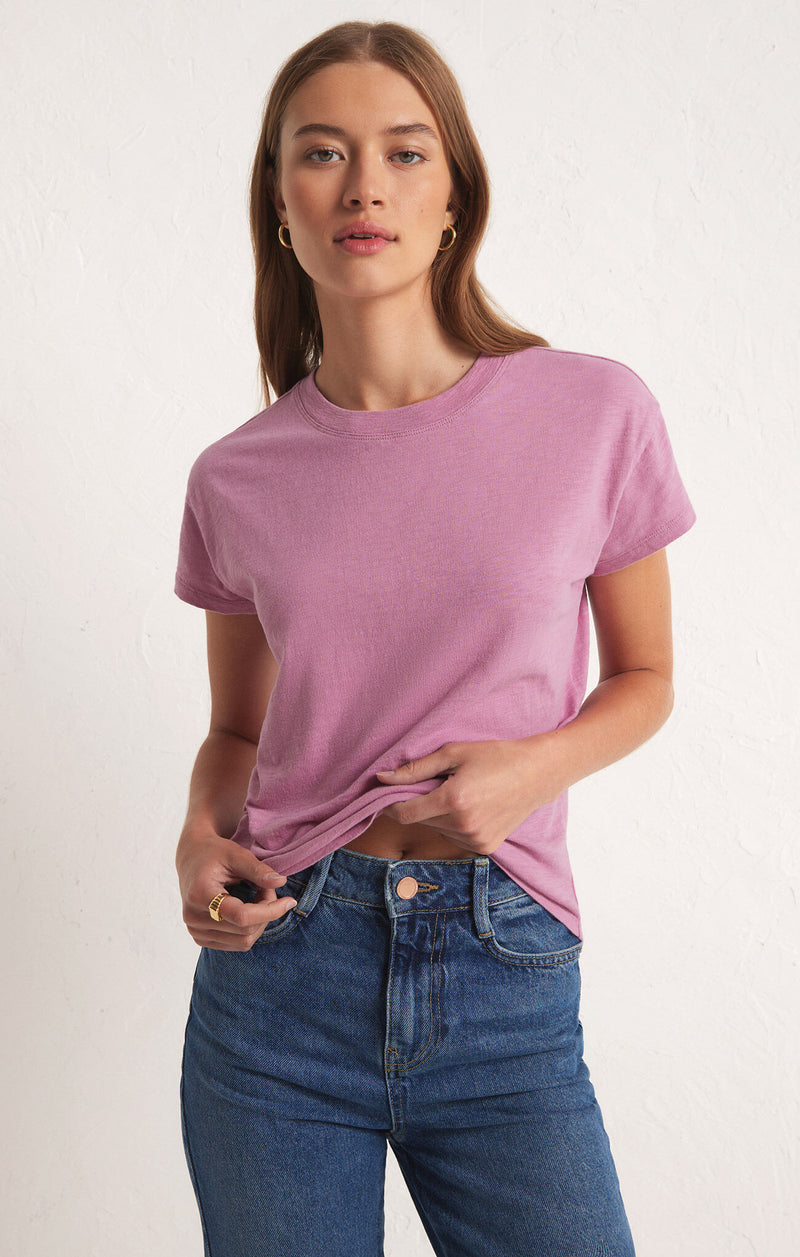 Z Supply Modern Slub Tee in Dusty Orchid