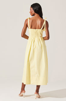 Astr The Label Helia Dress in Lemon