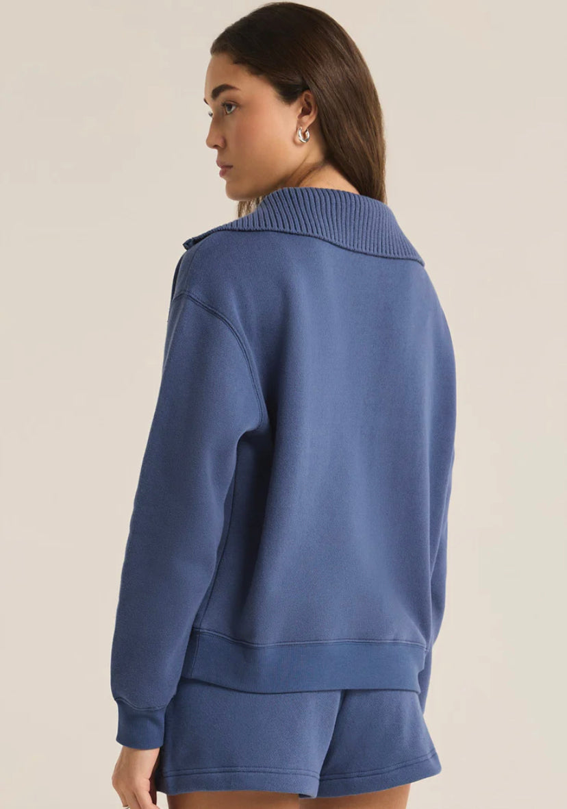 Z supply funnel neck sweatshirt outlet