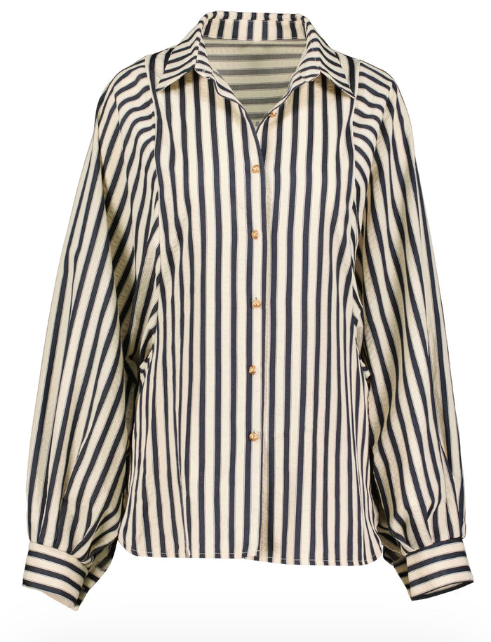Aly Dolman Sleeve Striped Top