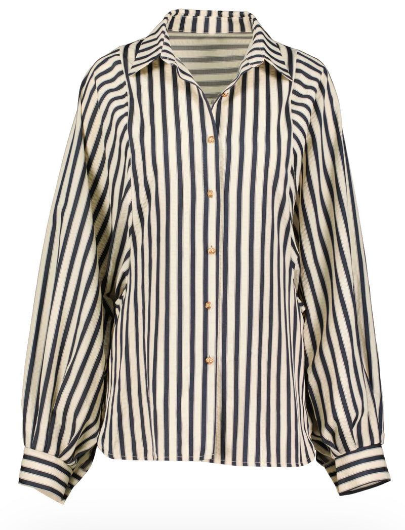 Aly Dolman Sleeve Striped Top