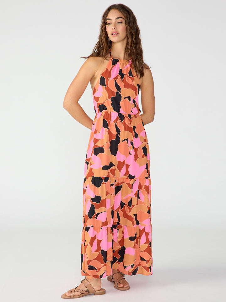 Backless Maxi Dress in Solar Power