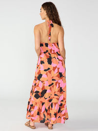 Backless Maxi Dress in Solar Power