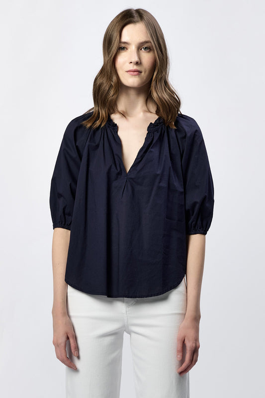 Costa Top in Black Iris