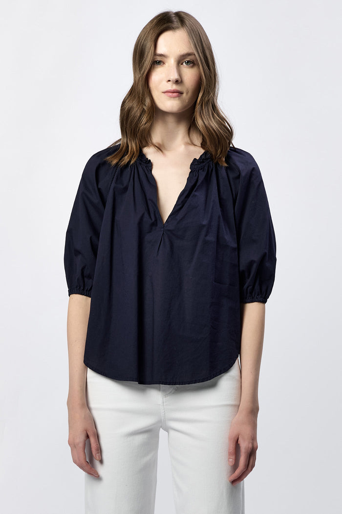 Costa Top in Black Iris