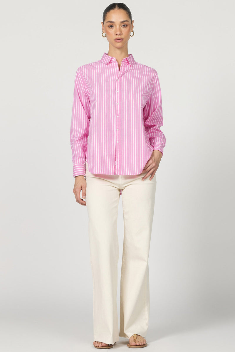 Lolita Top in Rose Bloom Stripe