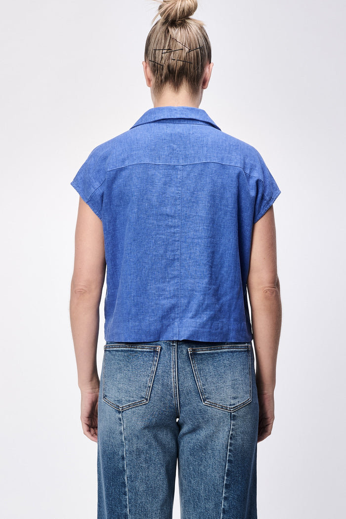 Cruz Top in Dazzling Blue