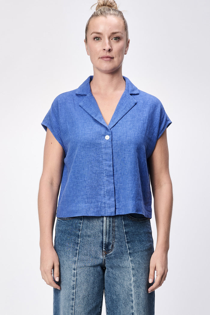 Cruz Top in Dazzling Blue