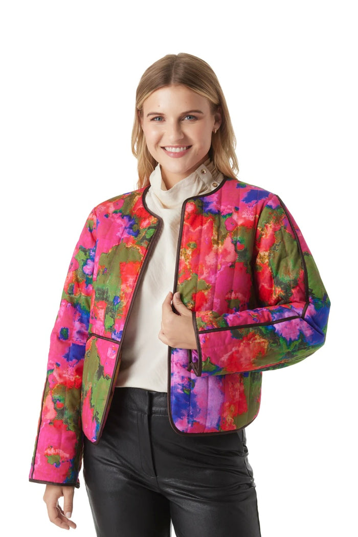 CROSBY Sadler Jacket in Blurred Floral