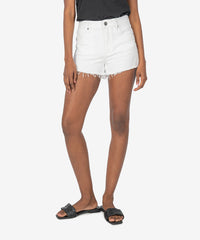 Jane High Rise Shorts in Optic White