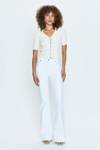 Pistola Kinsley Mid Rise Ultra Flare in Le Blanc