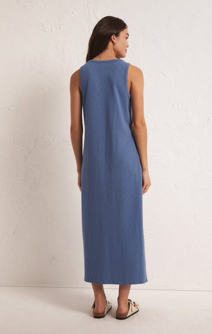 Z Supply Mystic Midi Dress in Stormy