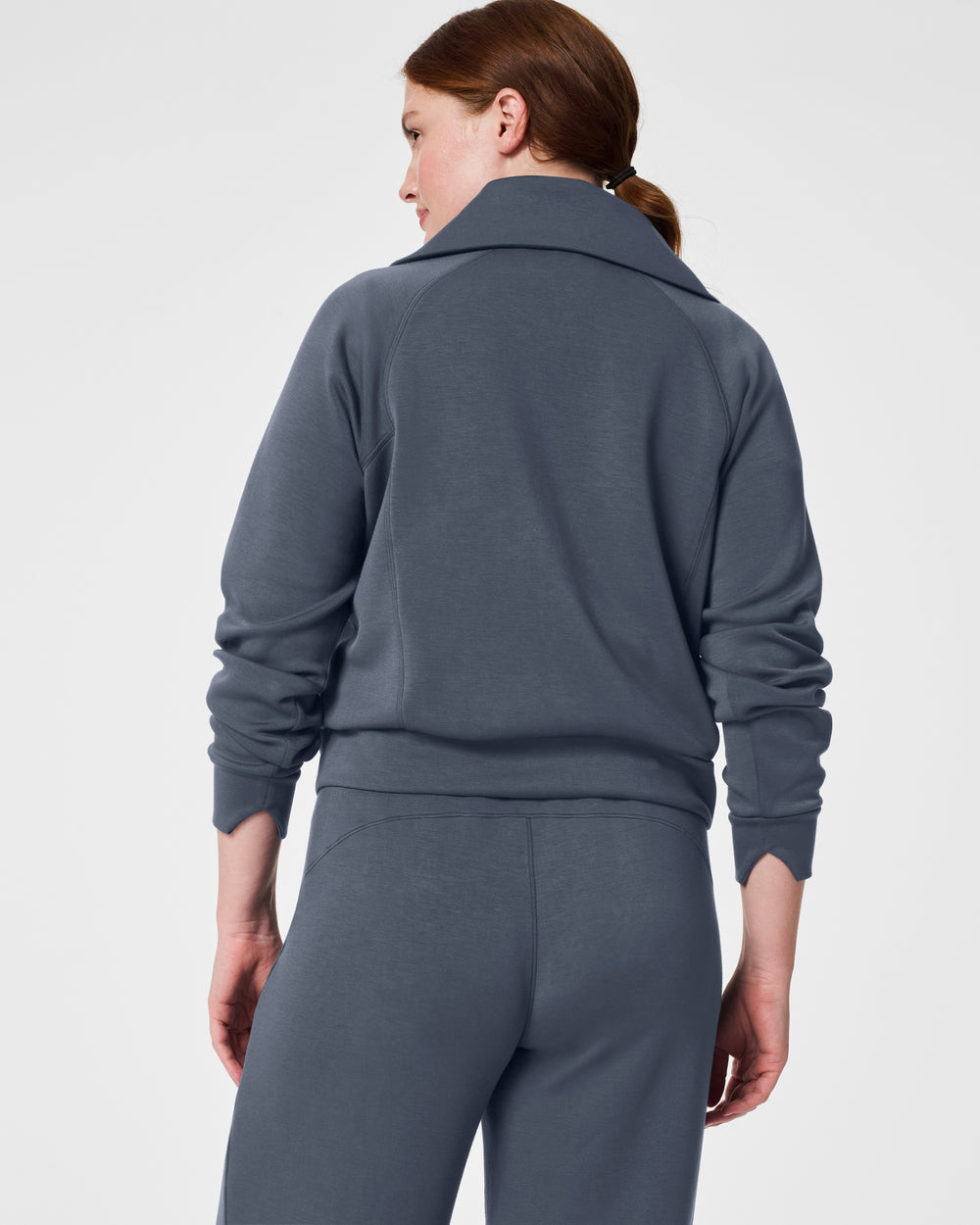 Spanx AirEssentials Half Zip in Dark Storm