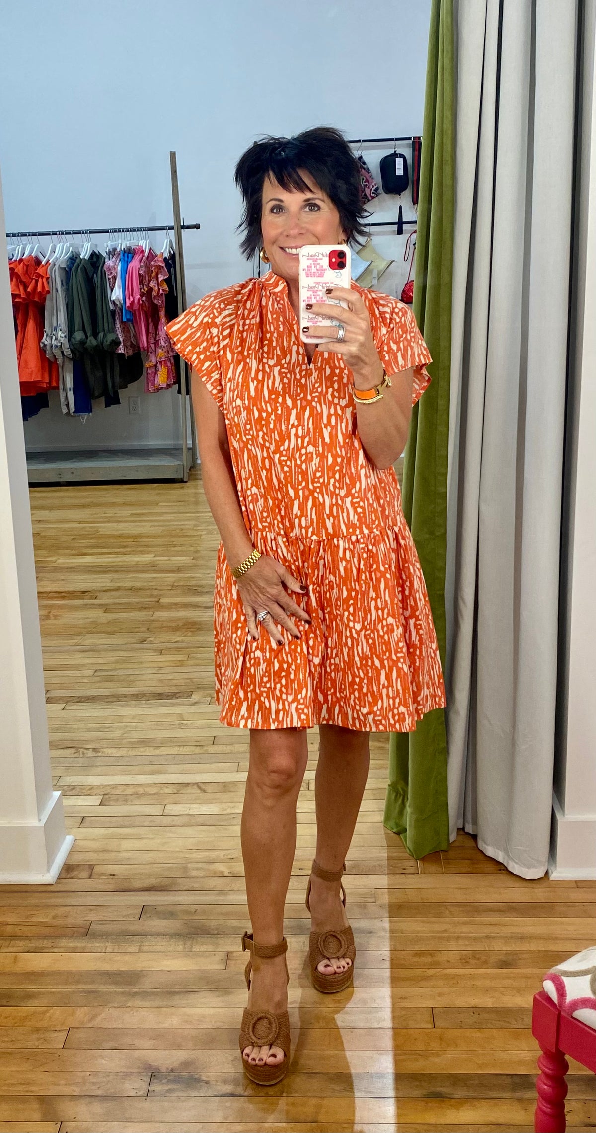 Laura Dress in Orange