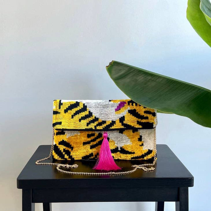 Ikat Clutch Bag in Ischia