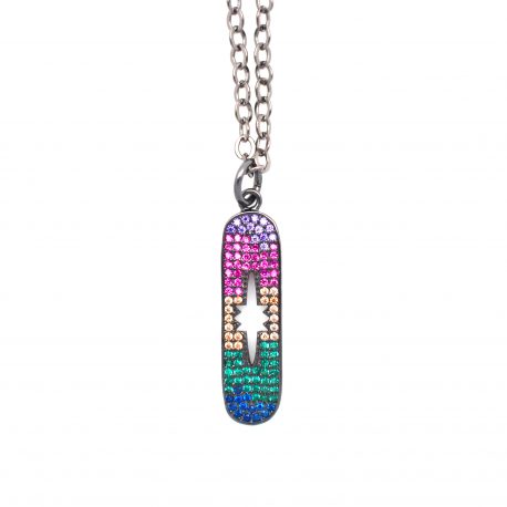 Karli Buxton Colorful Dog Tag Necklace