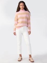 Upstate Sweater Tunic in Rosehip Oats Stripe