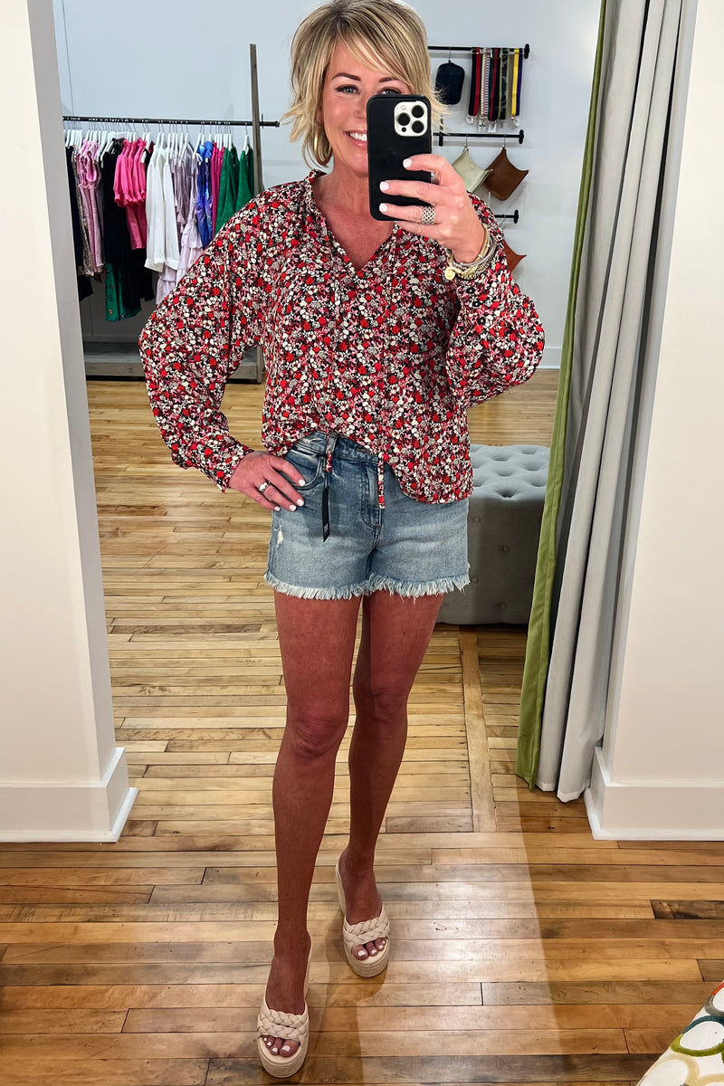 Flower Power Top in Flower Bath