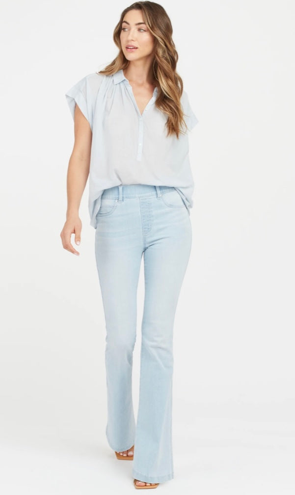 Spanx Flare Jeans in Light Wash